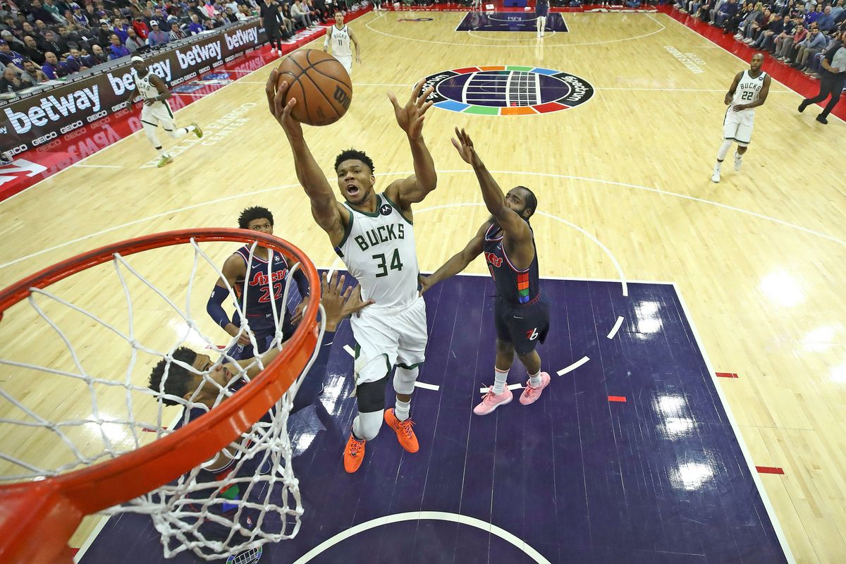 Giannis put up 40 and had a game-saving block against the Sixers.