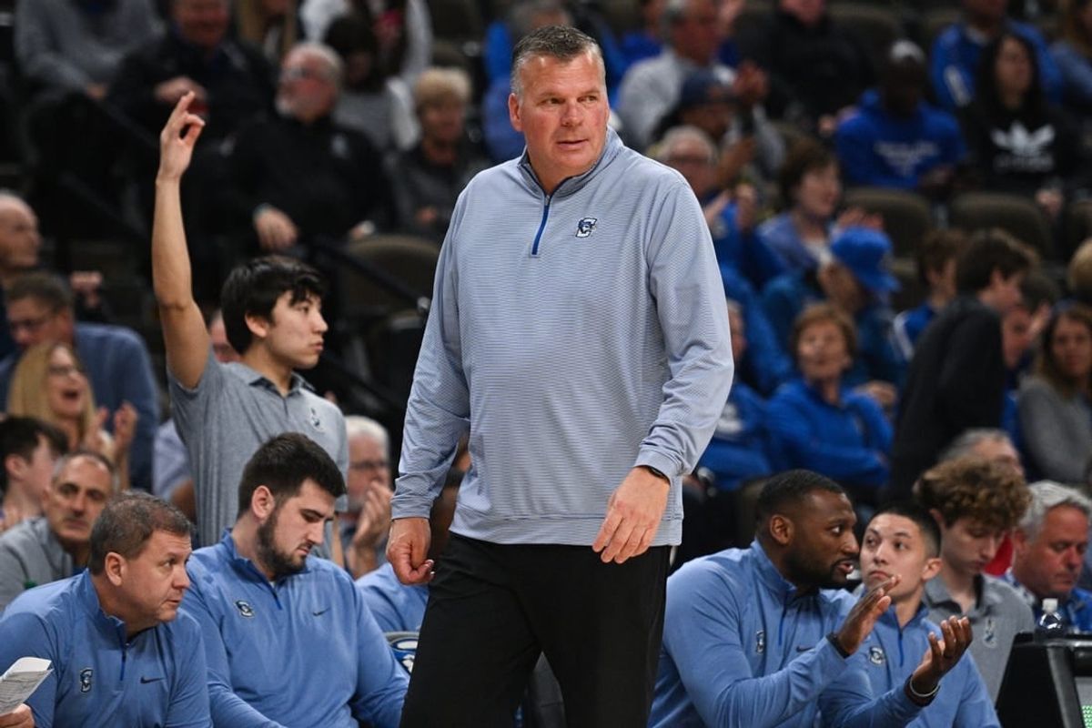 Nov 7, 2023; Omaha, Nebraska, USA;  Creighton Bluejays head coach Greg McDermott watches action against the Florida A&M Rattlers in the second half at CHI Health Center Omaha.