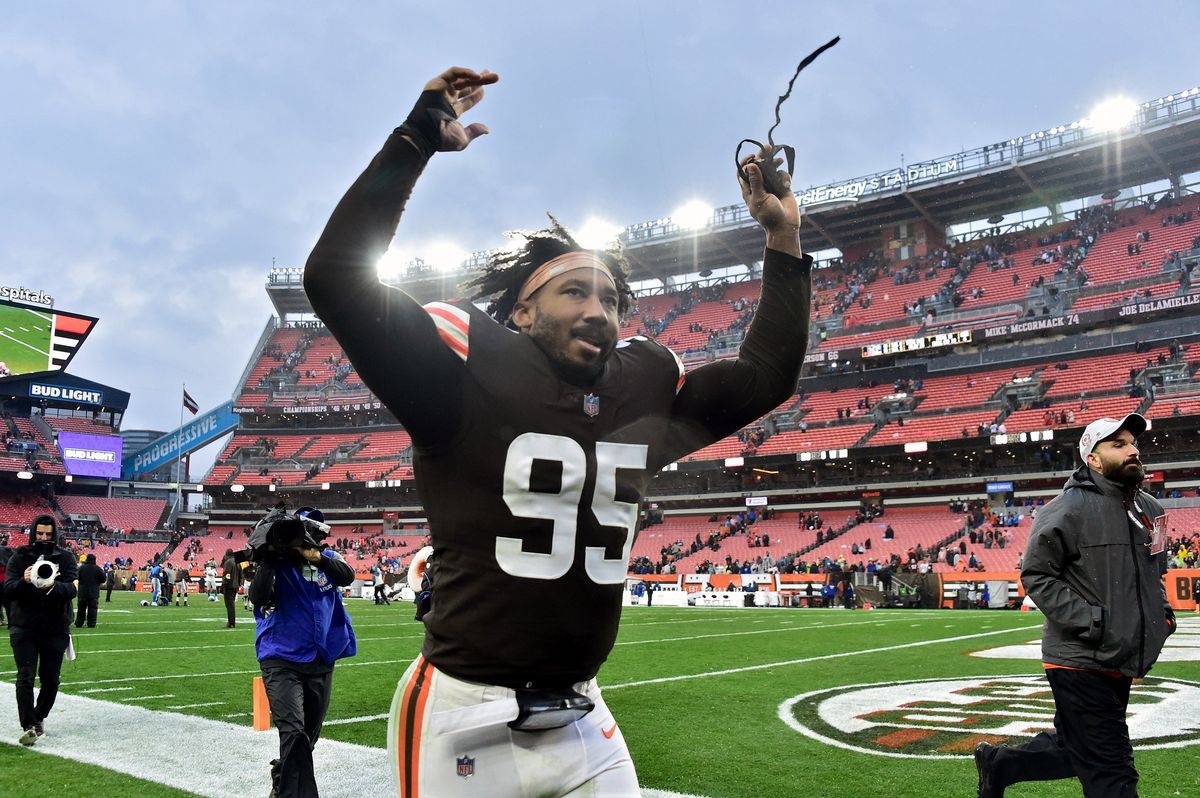 Myles Garrett, who played a  better pass rush  than T .J. Watt this year