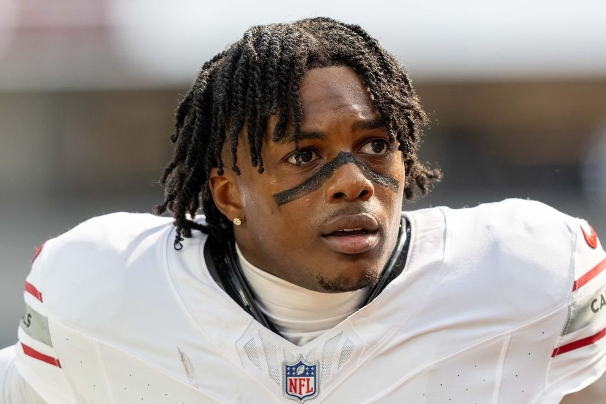 October 15, 2023; Inglewood, California, USA; Arizona Cardinals wide receiver Greg Dortch (83) before the game against the Los Angeles Rams at SoFi Stadium.