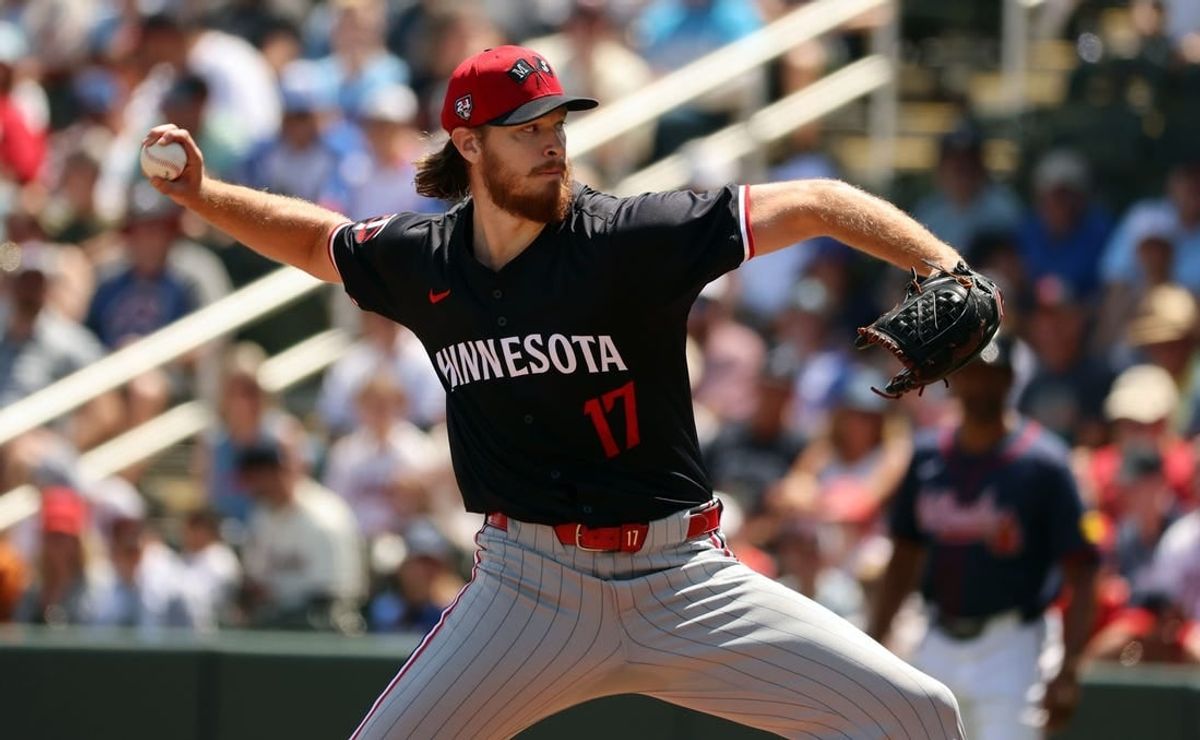 Mar 25, 2024; North Port, Florida, USA; Minnesota Twins starting pitcher Bailey Ober (17) throws a pitch during the first inning against the Atlanta Braves at CoolToday Park.