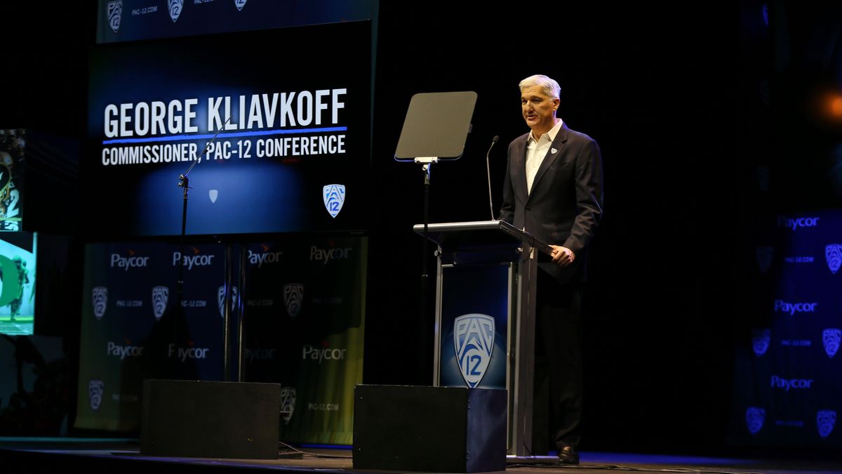 Pac-12 Commissioner George Kliavkoff during the Pac-12 Football Media Day