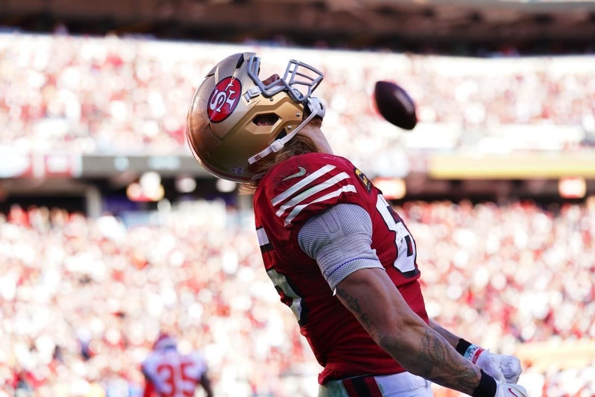 A toe injury is not a concern for 49ers tight end George Kittle (85), who said he's ready to face the Kansas City Chiefs.