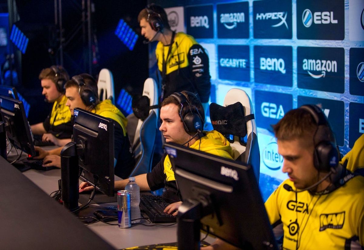Nov 22, 2015; San Jose, CA, USA; Ladislav "GuardiaN" Kovacs battling during the ESL Intel Extreme Masters Counter-Strike Global Offensive Tournament  at SAP Center. Natus Vincere beat Team Liquid to advance to the finals. Mandatory Credit: Neville E. Guard-Imagn Images
