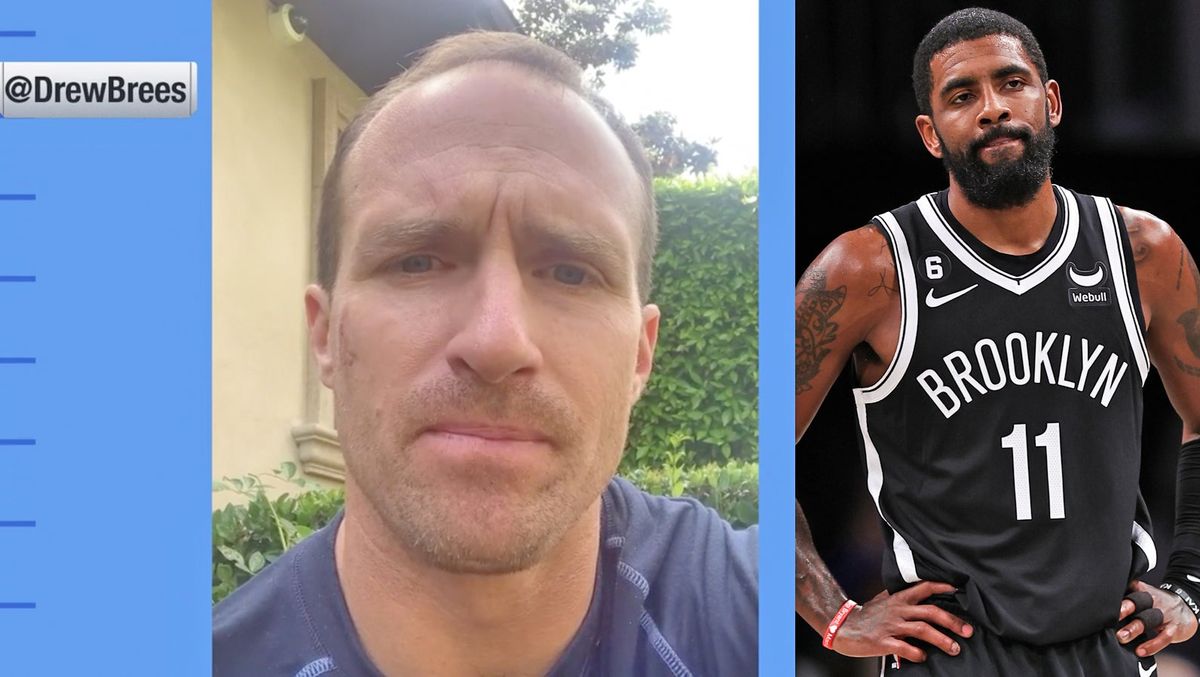 Former New Orleans Saints QB Drew Brees and mercurial Brooklyn Nets guard Kyrie Irving