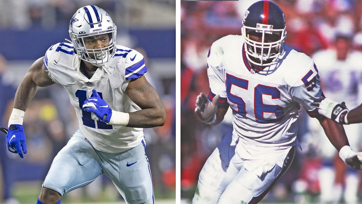 Left: A really good linebacker. Right: The greatest defensive player of all time.