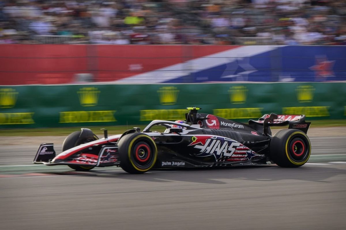 Oct 21, 2023; Austin, Texas, USA; Moneygram Haas F1 driver Nico Hulkenberg (27) of Team Germany drives during the Sprint Race of the 2023 United States Grand Prix at Circuit of the Americas.