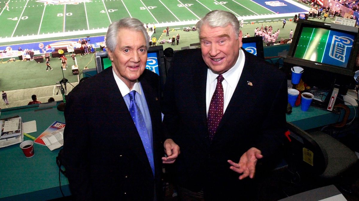 T he sound of Sundays: Pat Summerall and John Madden.