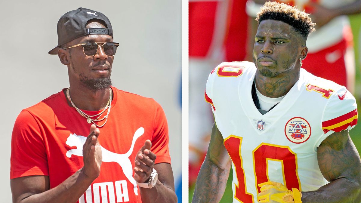Usain Bolt  is willing to race Tyreek Hill.
