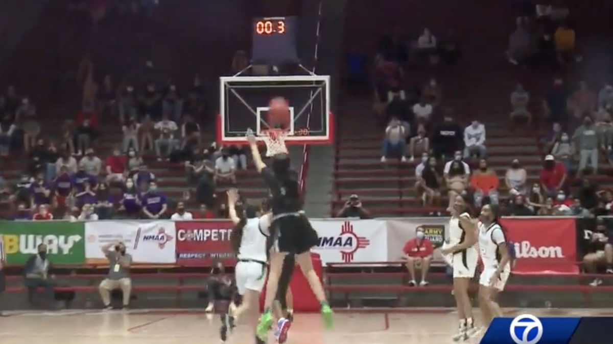Natalia Chavez hit a buzzer beater from half court for Volcano Vista.
