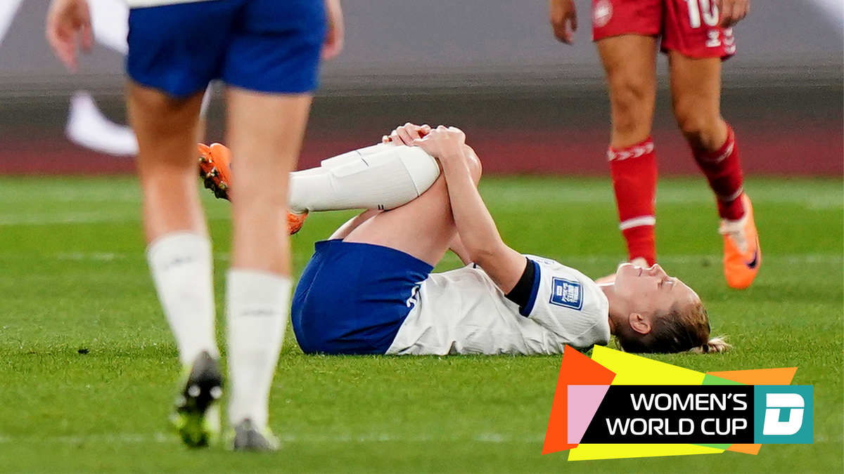 Keira Walsh was injured during England’s game against Denmark