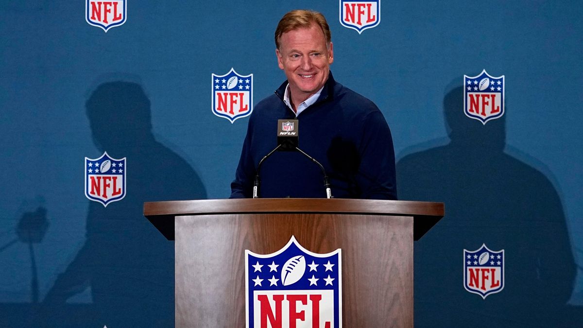 The NFL commissioner and his shit-eating  grin