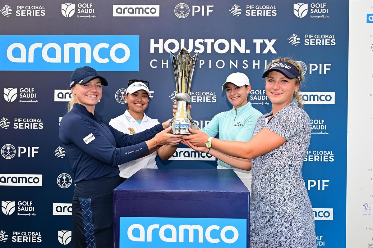 Team Kouskova secured a one-stroke victory at the Aramco Houston Championship on Sept. 6, 2025.