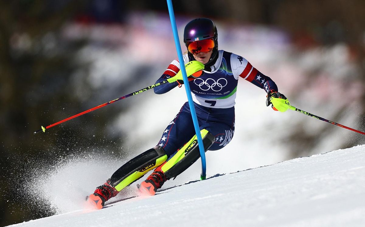 Mikaela Shiffrin won the gold medal in the women's slalom on Wednesday at the Milan Cortina Olympics.