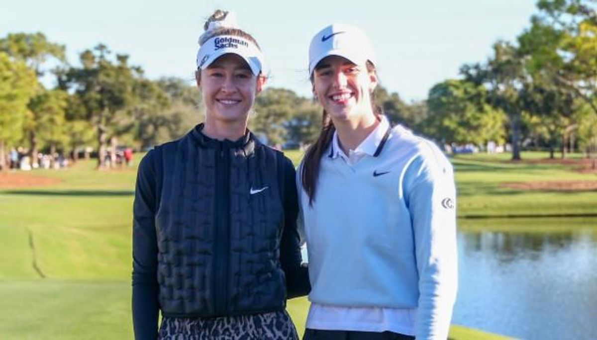 15-time LPGA Tour winner Nelly Korda and WNBA star Caitlin Clark played a pro-am round together at The Annika by Gainbridge at Pelican Golf Club in Belleair, Fla. on Nov. 12, 2025.