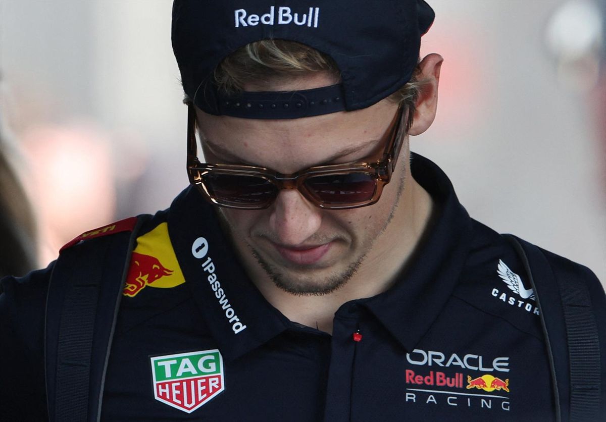 Red Bull's Liam Lawson is seen at the Shanghai International Circuit ahead of the Chinese Grand Prix on March 21, 2025.