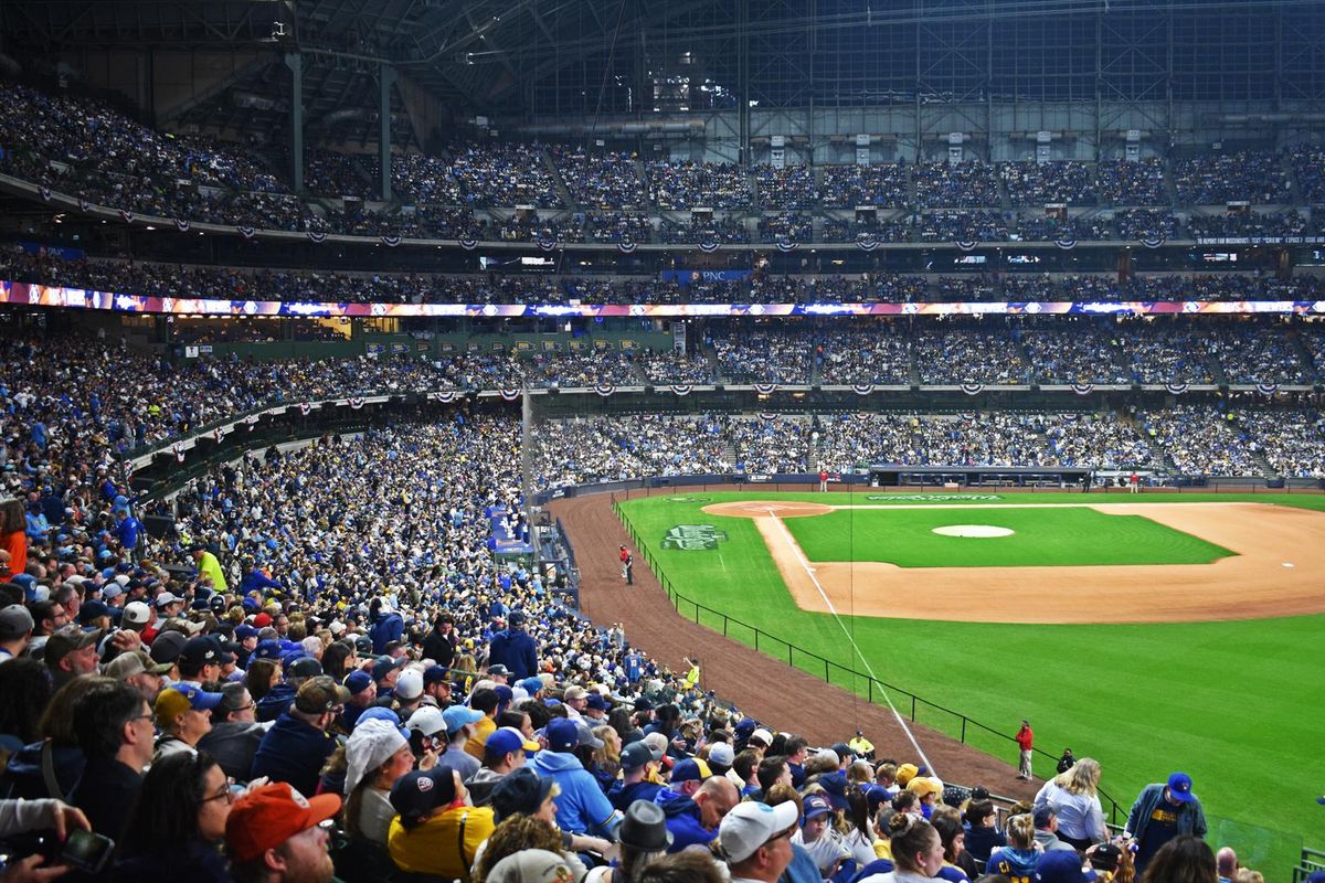 Thousands of Brewers fans attend a watch party in Milwaukee during Game 4 of the World Series, which was played in St. Petersburg, Fla.