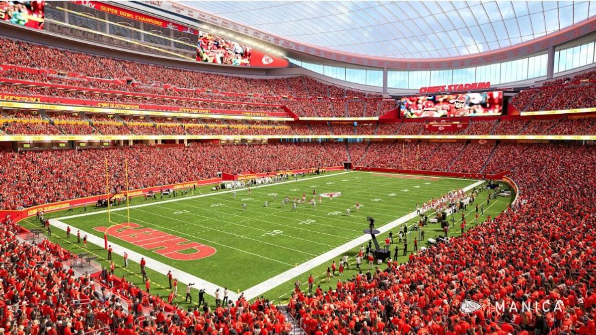 The Kansas City Chiefs' new enclosed stadium is scheduled to open in Kansas City, Kansas, in 2031.