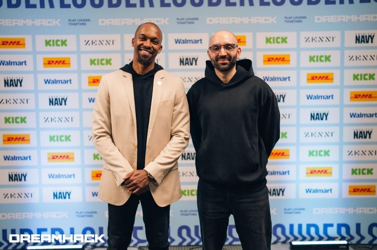 The city of Atlanta's senior technology advisor DonnieBeamer and ESL FACEIT Group's Shahin Zarrabi at DreamHack Atlanta 2025.