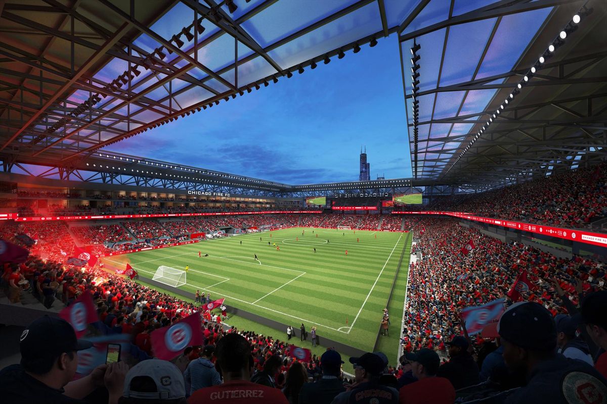 The Chicago Fire FC plan to begin construction on a new $650 million stadium in 2026, with a projected opening date of 2028.
