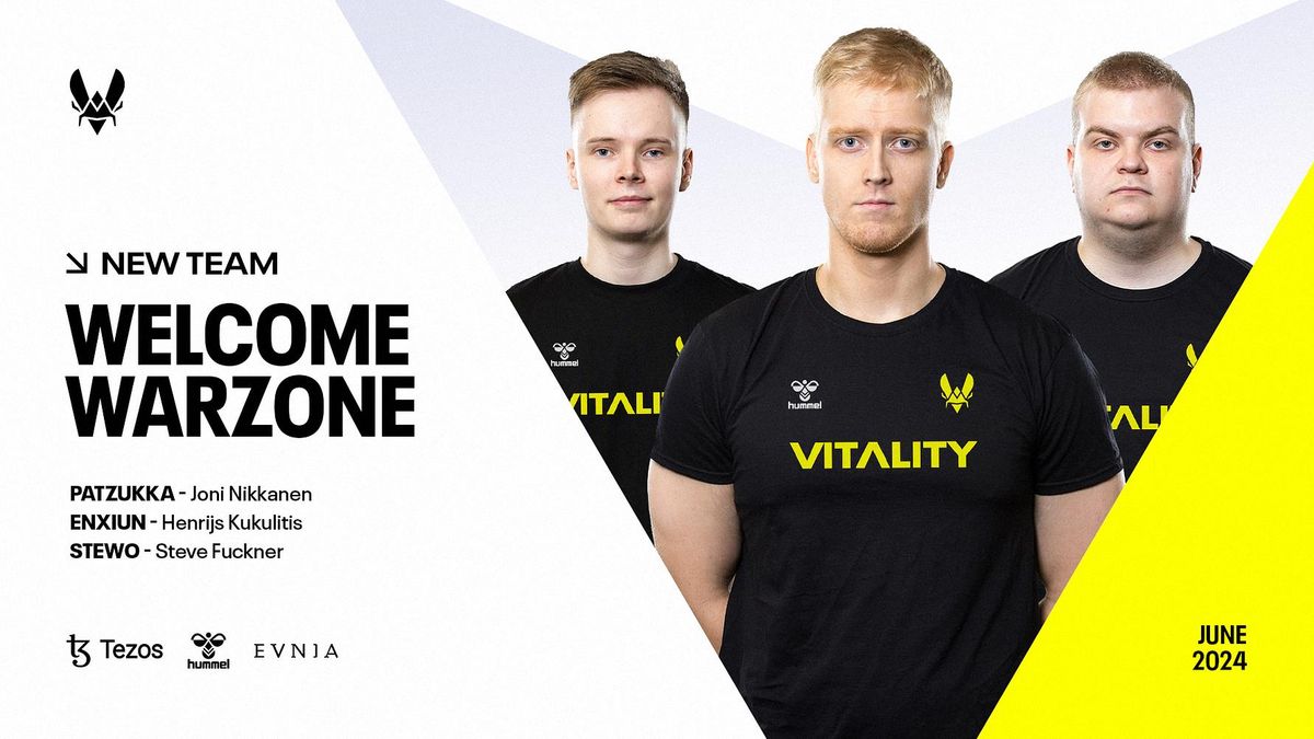 Team Vitality enters the Call of Duty Warzone scene with the signing of a high-profile trio of players.