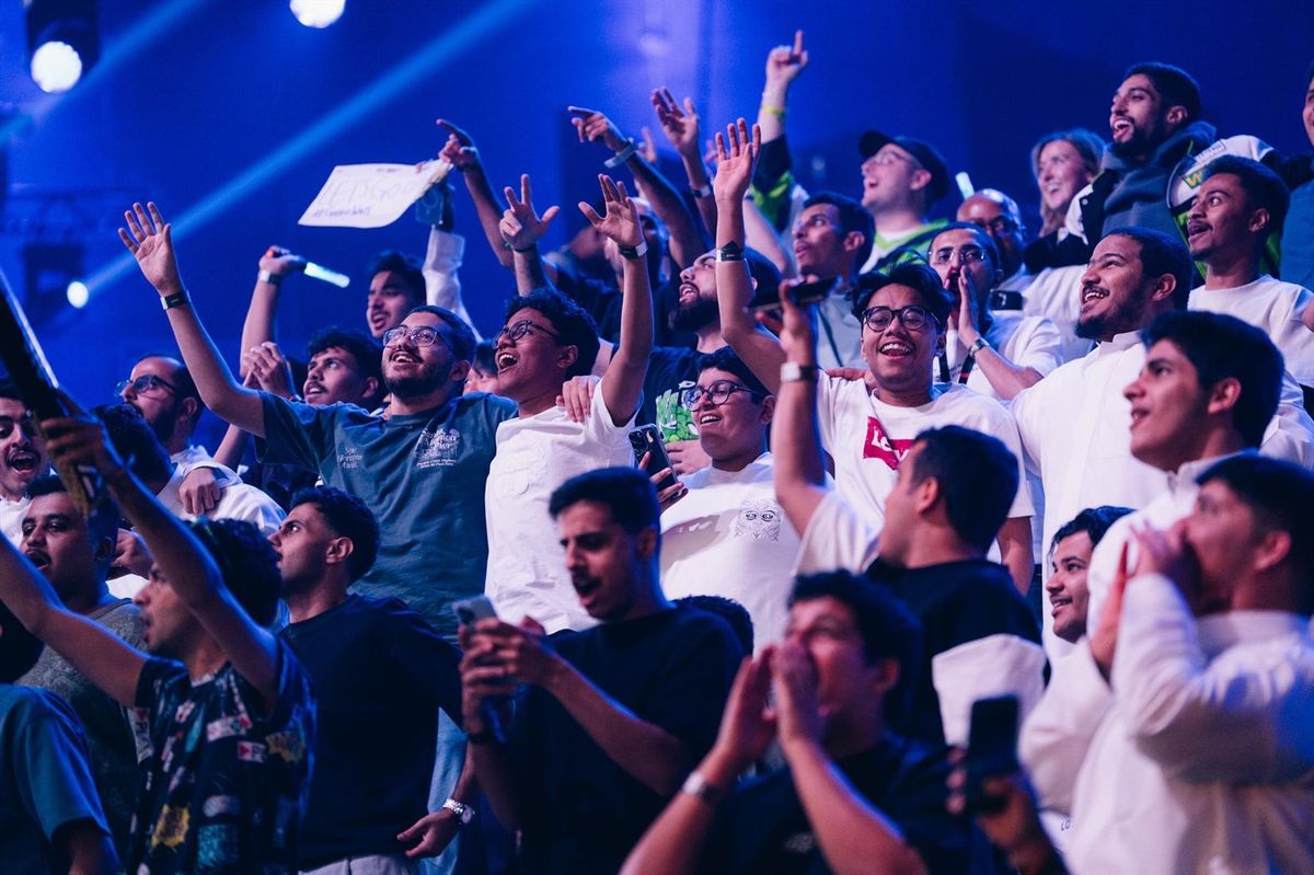 Fans watching the competition at the 2025 Esports World Cup