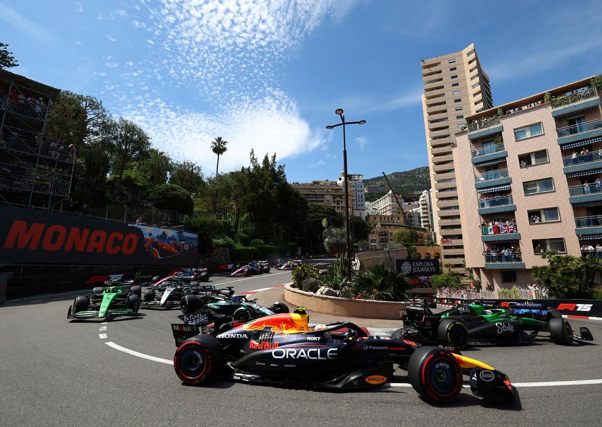 Red Bull's Yuki Tsunoda racing during the Monaco Grand Prix on May 25, 2025.