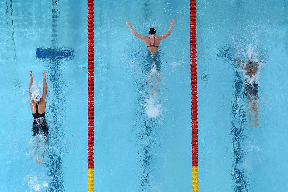 China's Yu Zidi, 12, set a record for the fastest 200-meter time ever recorded in the age group for males or femails on May 19, 2025. (World Aquatics)