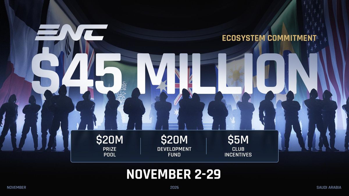 The Esports World Cup Foundation features a three-part funding commitment totalling $45 million.