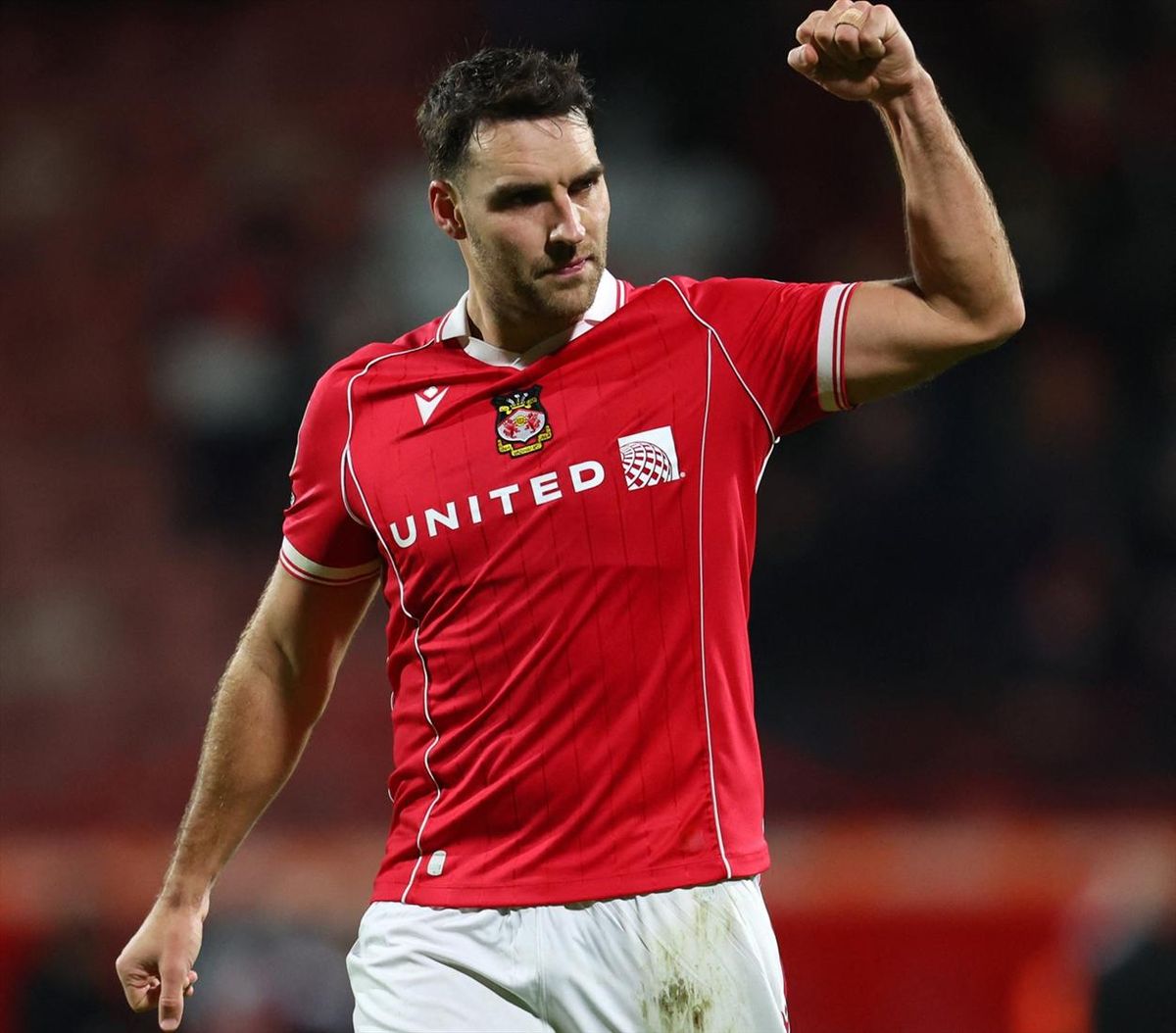 Wrexham's Matty James celebrates after the match against Sheffield United at SToK Racecours on Dec. 26, 2025.