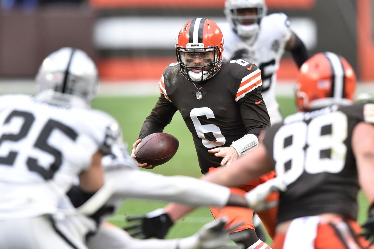 Baker Mayfield and the Raiders will play on Monday as the NFL is trying to outrace COVID.