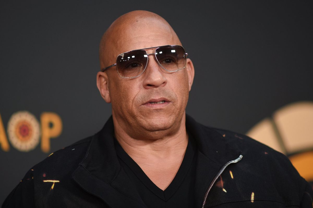Real person Vin Diesel, the titan of cinema behind fictional person Dom Toretto.