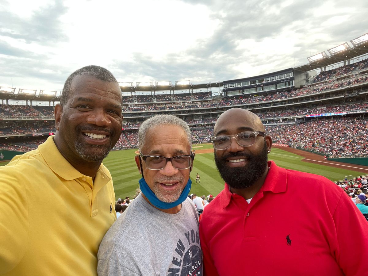 (From l.) Rob Parker, Fred Royster, and Tracy King
