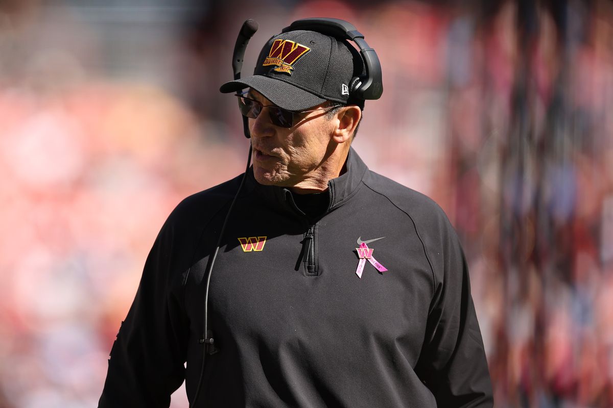 Washington Commanders head coach Ron Rivera
