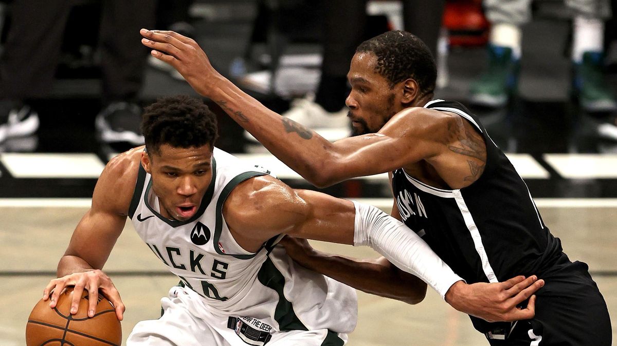 The defending champion Milwaukee Bucks taking on the Brooklyn Nets on Oct. 19.