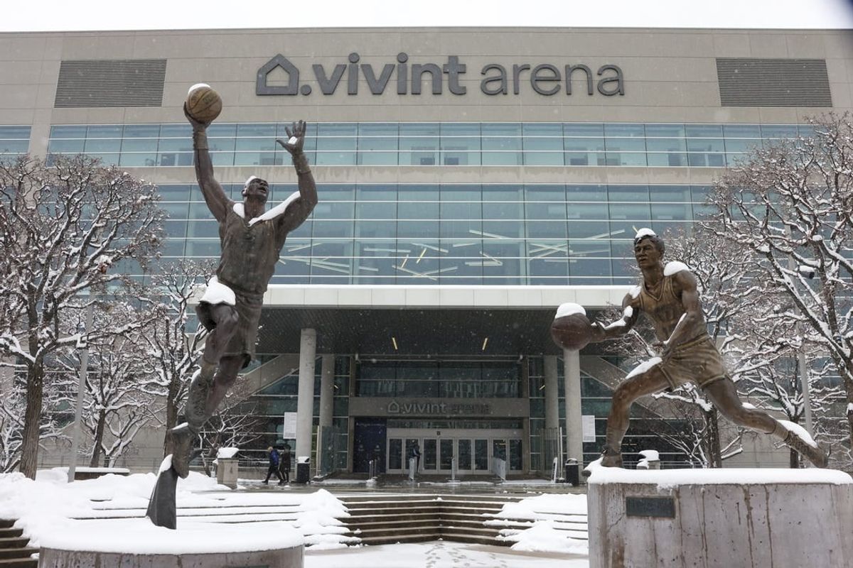 Vivint Arena, home of the NBA's Utah Jazz, is also the new home for the Coyotes.