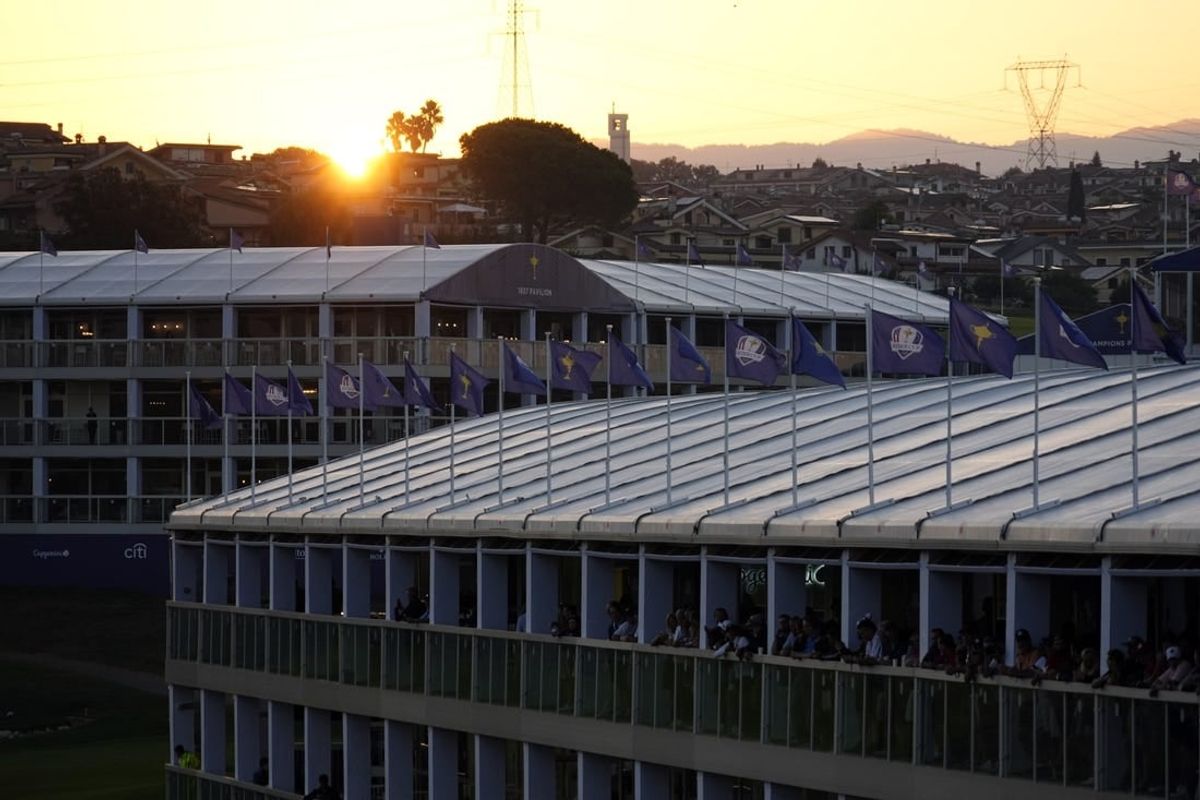 Sep 29, 2023; Rome, ITA; General view before day one foursomes round for the 44th Ryder Cup golf competition at Marco Simone Golf and Country Club.