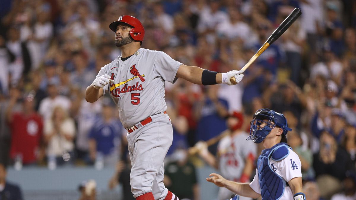 Albert Pujols joins Barry Bonds, Hank Aaron, and Babe Ruth as the only players to hit 700 homers