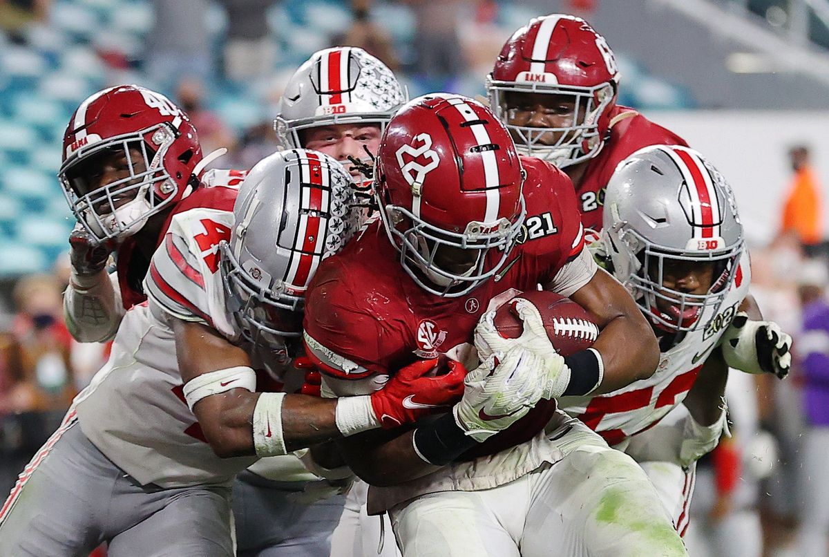 Najee Harris is a running back, not a robot.