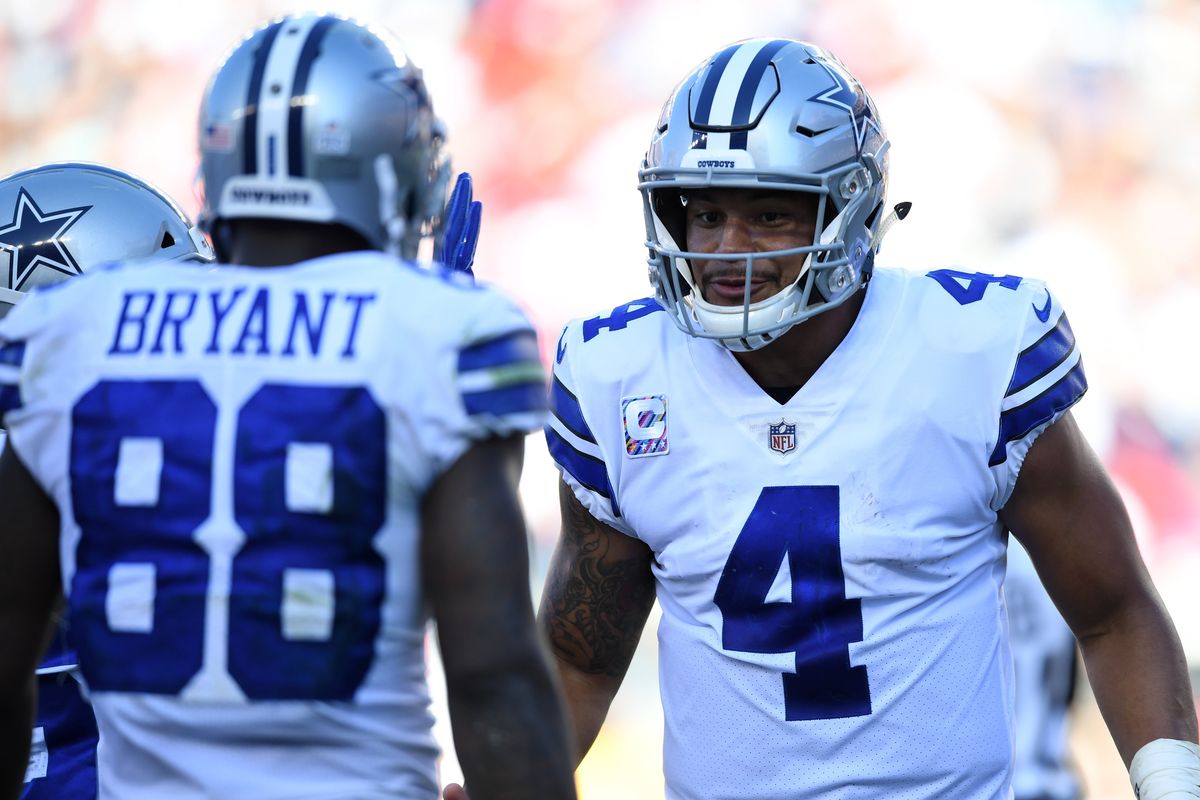 Former teammates Dez Bryant and Dak Prescott have a beef.
