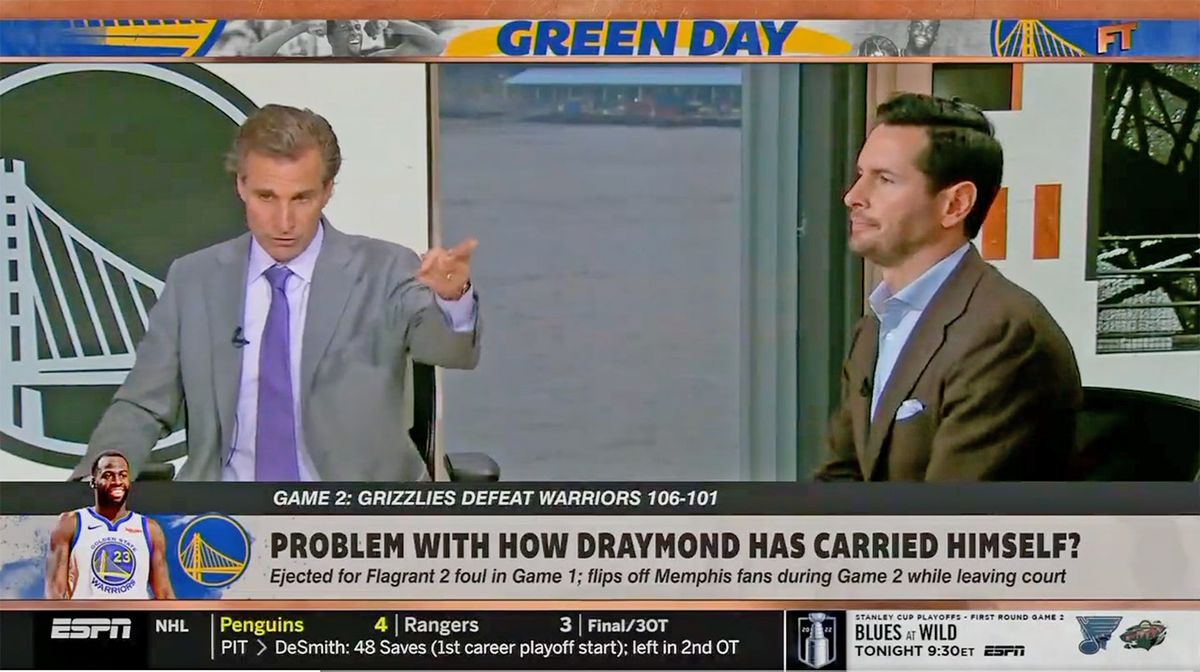 Chris “Mad Dog” Russo (l.) and J.J. Redick