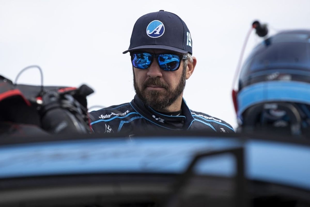 Mar 30, 2024; Richmond, Virginia, USA; NASCAR Cup Series driver Martin Truex Jr. (19) during practice for the Toyota Owners 400 at Richmond Raceway.