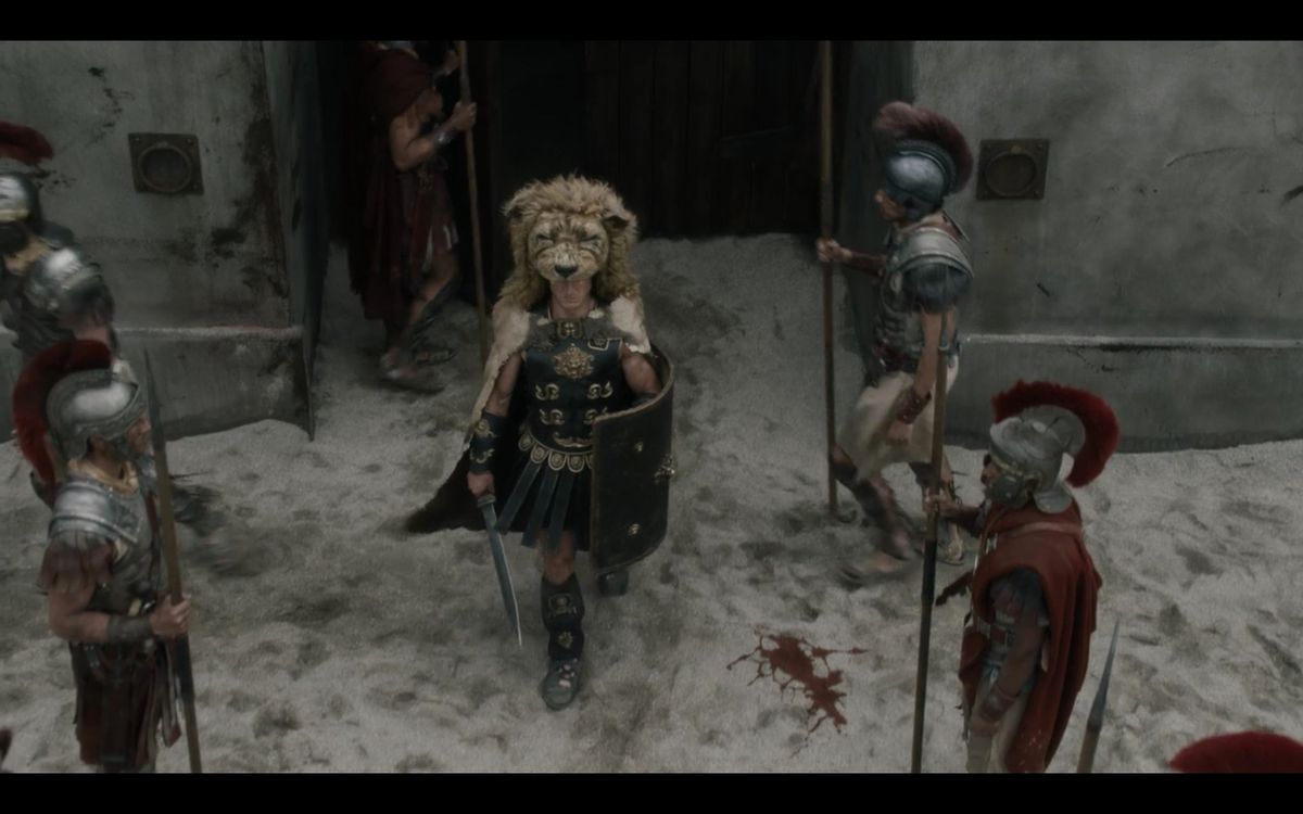More dudes wearing lion heads may have helped. Image via  [object Object] .
