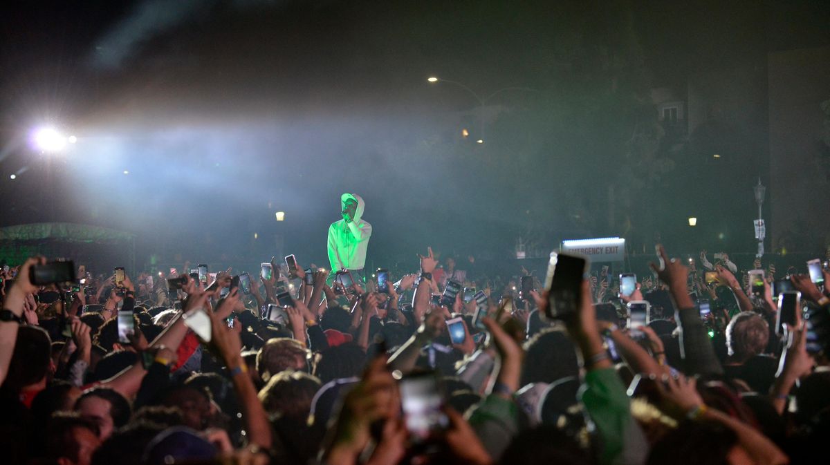 Lil Uzi Vert performs onstage at Rolling Loud in 2019.
