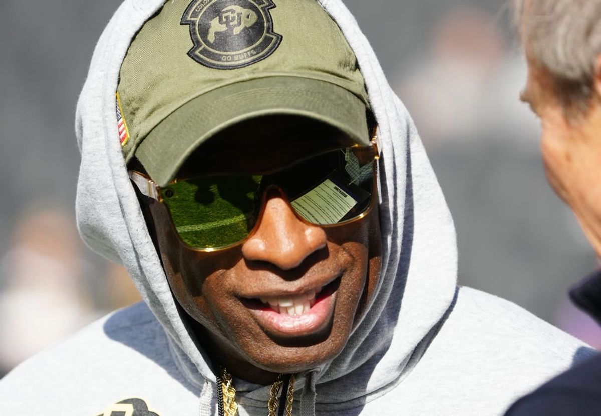 Nov 11, 2023; Boulder, Colorado, USA; Colorado Buffaloes head coach Deion Sanders before the game against the Arizona Wildcats at Folsom Field.