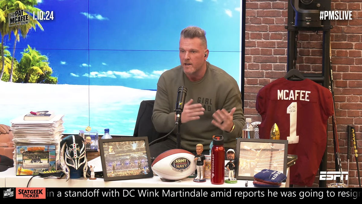 Pat McAfee announced that Aaron Rodgers won’t be appearing on his show going forward