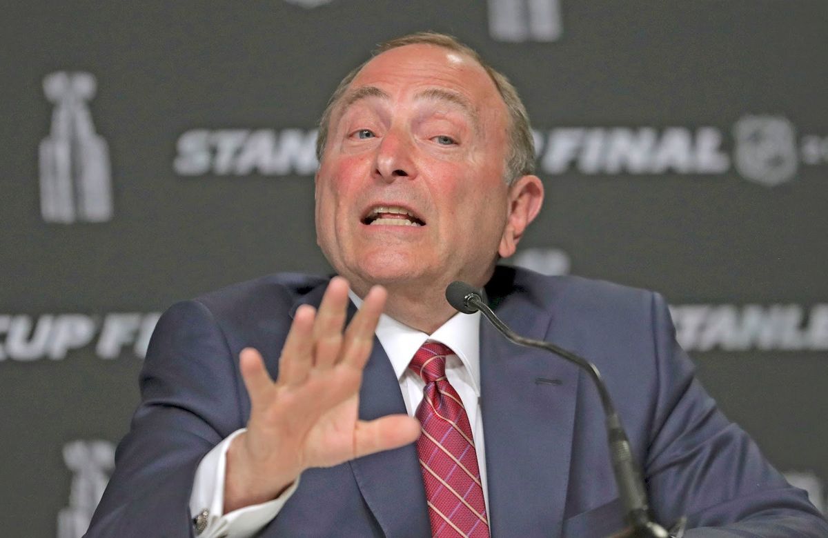 Gary Bettman tells players to slow their roll.