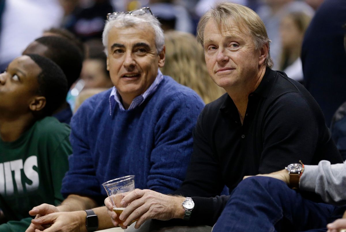 Bucks co-owners Mark Lasry and Wes Edens. Photo credit: Aaron Gash/AP Images.