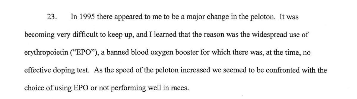 George Hincapie’s 2012 USADA affidavit