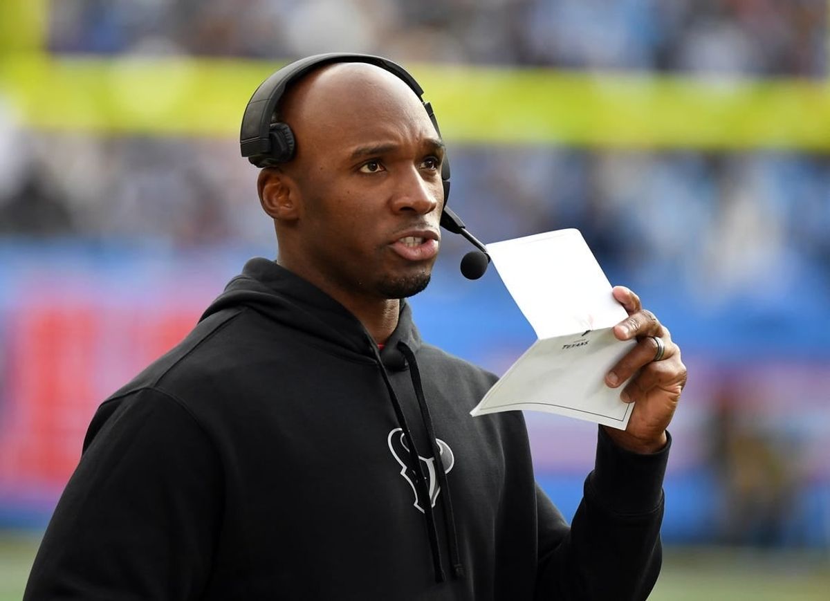 Dec 17, 2023; Nashville, Tennessee, USA; Houston Texans head coach DeMeco Ryans during the second half against the Tennessee Titans at Nissan Stadium.